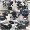 48L Universal Motorcycle Trunk Rear Storage Box Tail Luggage Trunk Case Toolbox With Backrest Pad  For Scooter Motorbike