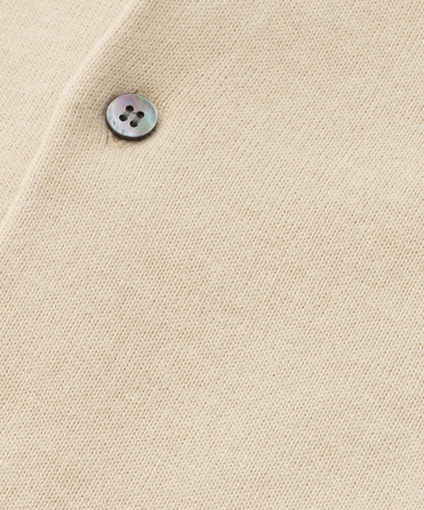 Another Office Scape Knit Polo Cardigan (Almond Milk)