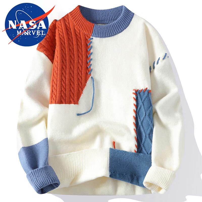 NASA MARVEL Unisex Warm Round Neck Knit Sweater