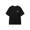 Li Ning Sports Lifestyle Series Tree Logo Round Neck Short Sleeve T-Shirt Men Tops Black AHST447-4