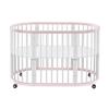 INS Bolin Multifunctional Solid Wood Round Baby Bed: Convertible Twin and Co-Sleeping.