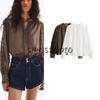 Fall New Women's Clothing French Style Casual Chinese Collar Lantern Sleeve Lace Trim Shirt Tops 1303736