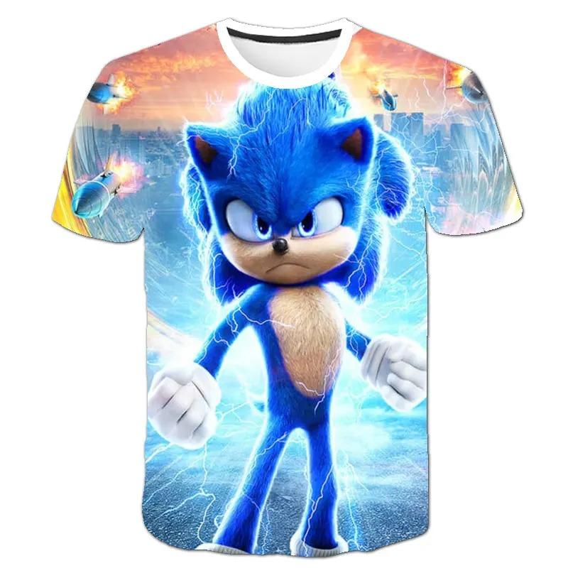 Boys 3D Printing Clothes Cartoon T shirt Kids Clothing Cartoon Game Boy Summer Children T-shirt Tops