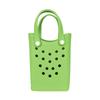 DIY Holes Beach Bag Mini Storage Bag Fashion Tote Bag  Women