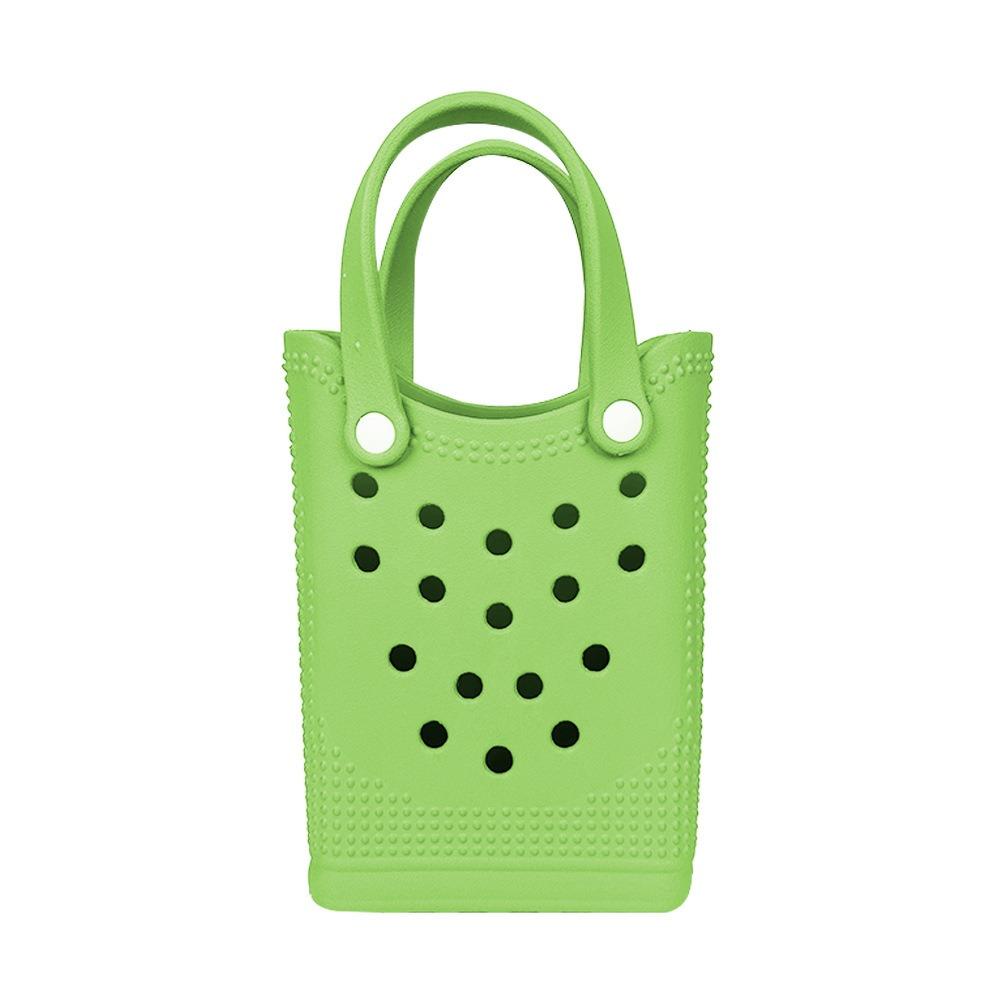 DIY Holes Beach Bag Mini Storage Bag Fashion Tote Bag Women