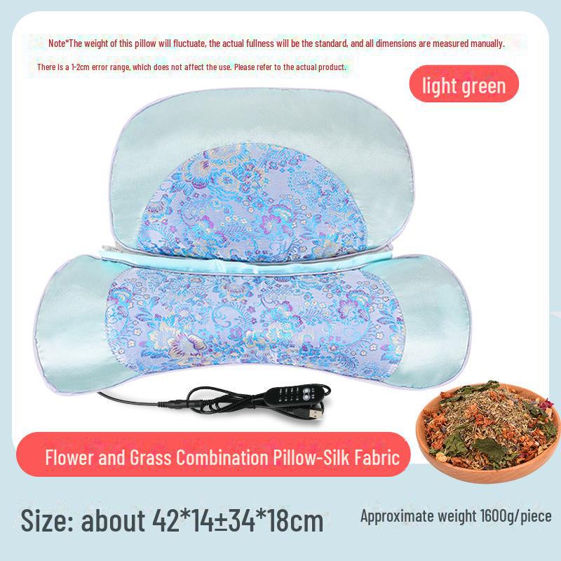 

Подушка для шеи из высококачественного шелкового атласа с эффектом полыни - подушка для шеи в форме косточки, съемная и моющаяся.