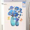Vinyl Decal Wall Sticker Hot Stamping DIY Bright-colored Self-adhesive Flower Vase Home Decoration