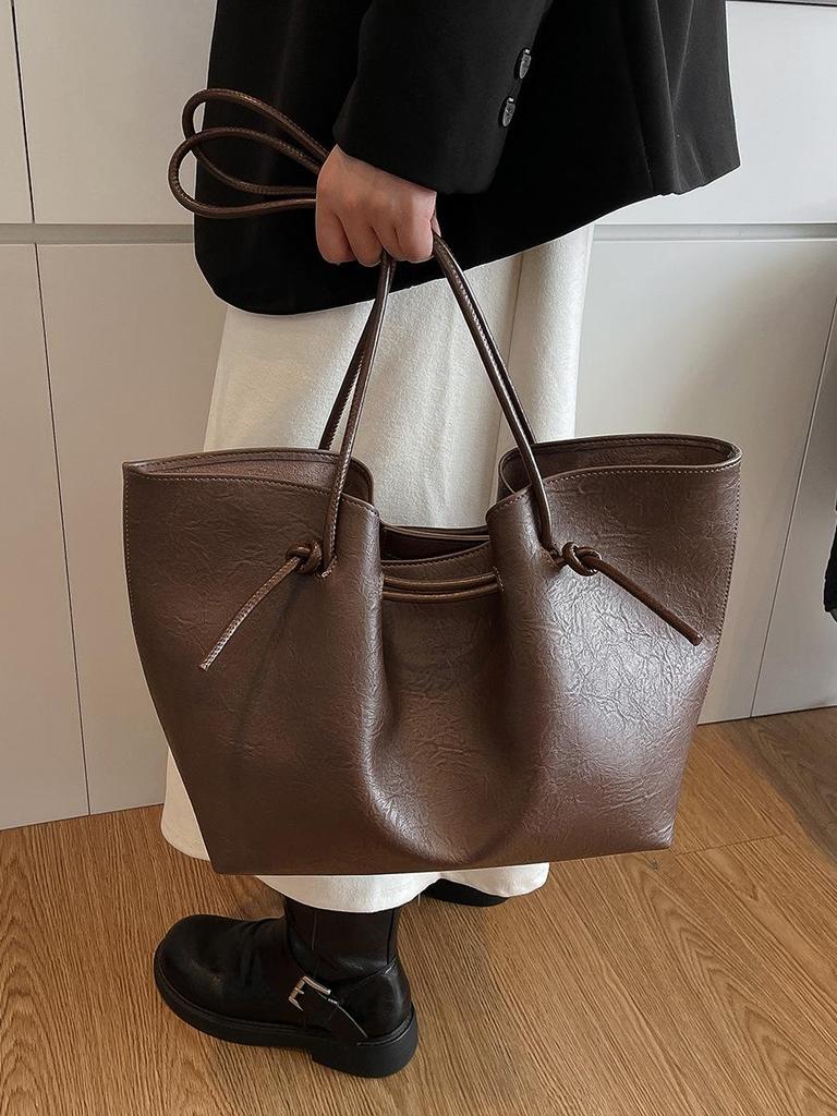Korean Large Capacity Tote Bag - Women's 2025 Autumn/Winter Fashion Underarm Shoulder Bag