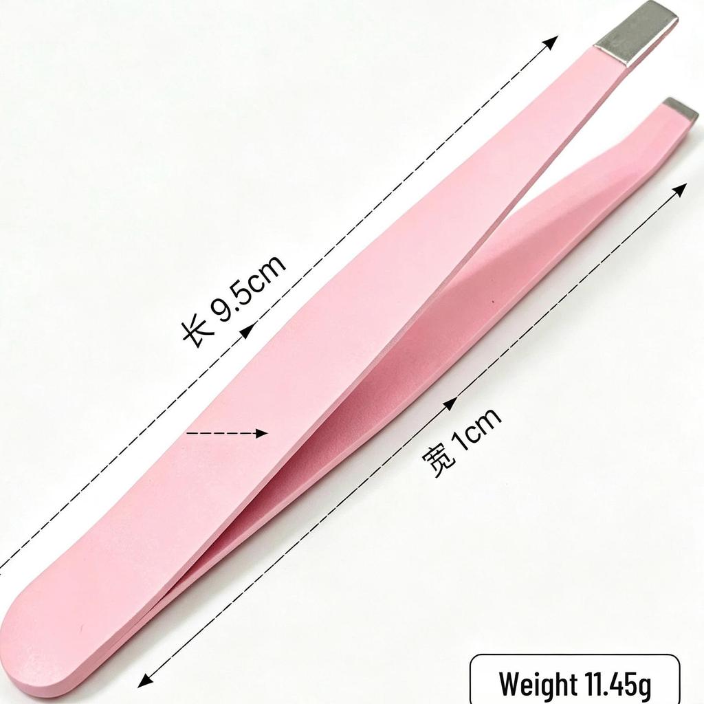 Handmade DIY Powder-Coated Stainless Steel Tweezers: Bent & Sharp Tip for Planning & Creative Nail Art