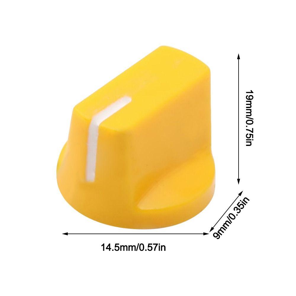 Pointer Knob Button Flet Head Guitar Pedal Knob Multi Color Audio Tuning Knob