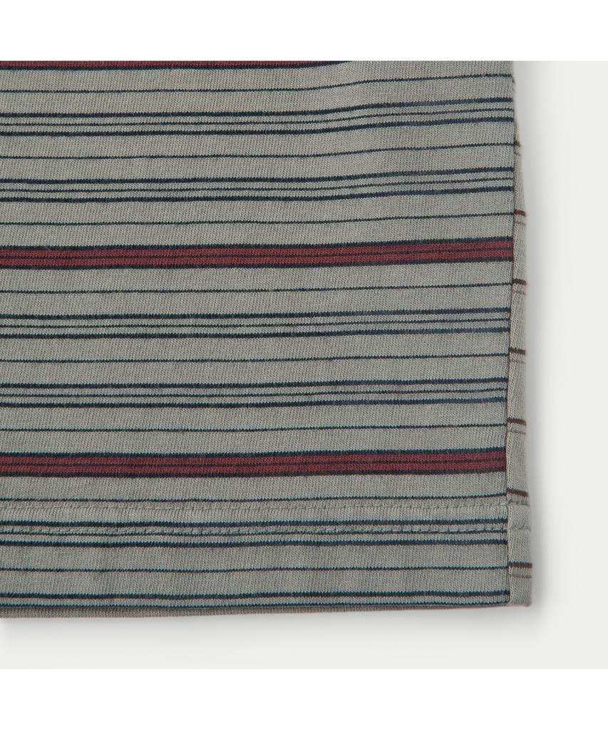 Silijeu Dyed Stripe Short Sleeve T-Shirt Satam26751Gyx