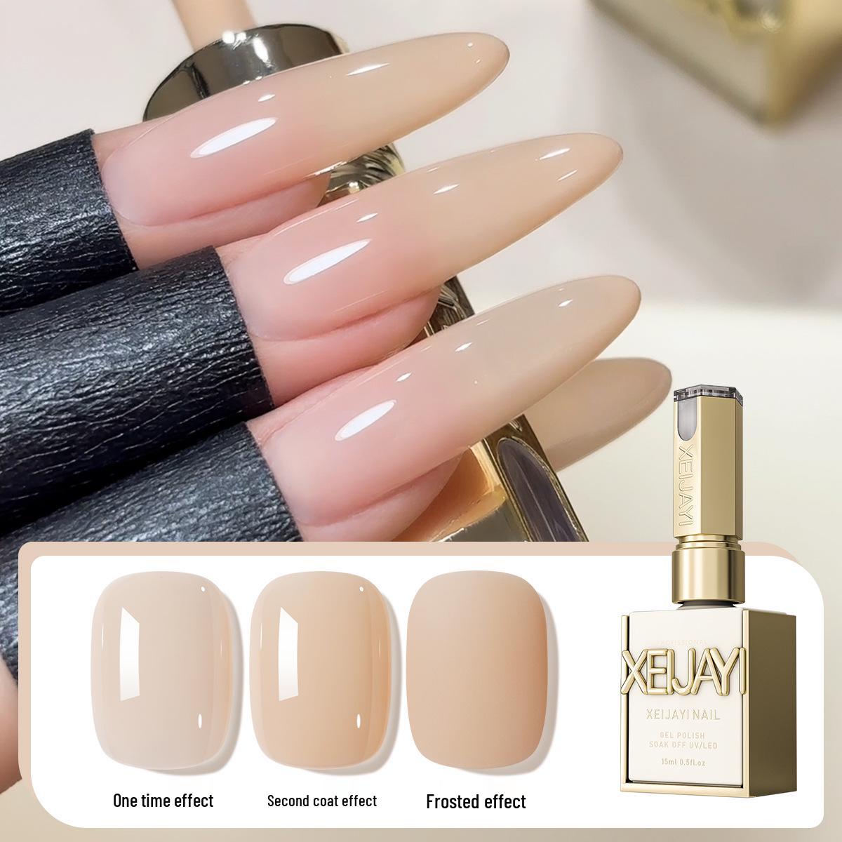 

Whitening Ice Transparent Nude Milk Tea Gel Polish 15ml - Salon Exclusive 2025
