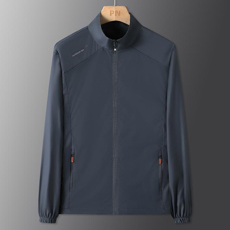 Ice Silk Men's Lightweight UV Protection Summer Jacket - Cool, Breathable Skin Layer for Fishing