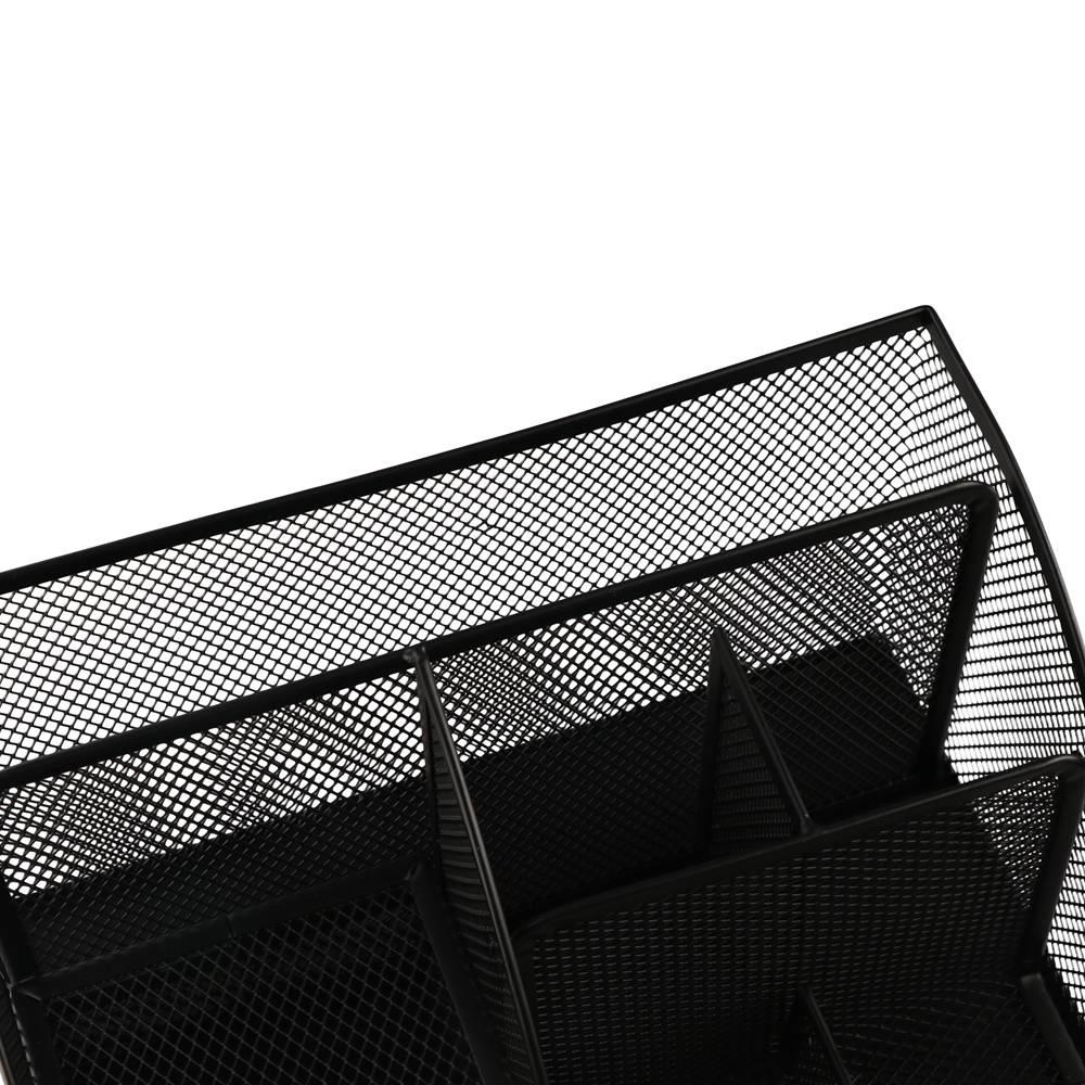 Metal Mesh Multi Grid Pen Holder Creative Sundries Storage Box Desk Organizer  School Office