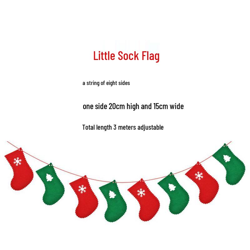 Non-Woven Christmas Decorations Bunting for Shopping Malls and Stores