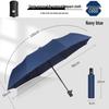 Automatic 60-Rib Folding Umbrella with UV Sun Protection