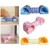 Guinea Pig Tunnel and Bed Hamster Hideout Breathable Entertainment Corner Tunnel Tube Guinea Pig Bed for Small Pets Mice