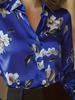 Lady's Elegant Shirt - High-end long-sleeved floral print shirt, suitable for office and formal occasions - Machine washable top