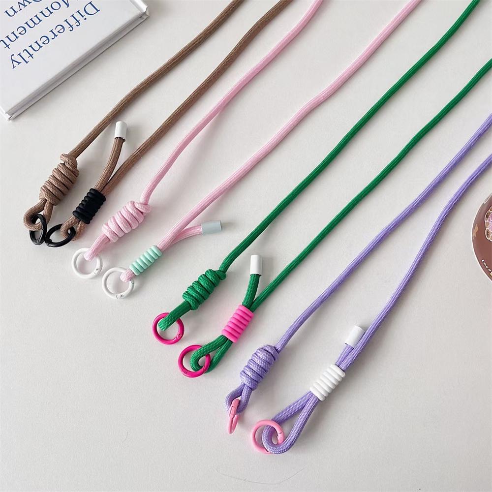 Adjustable Coloful Crossbody Lanyard Shoulder Straps Keychain Key Ring Braided Rope Gifts For Women Men Mobile Phone Accessorie