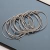 20pcs Stainless Steel Ear Wire Hoops Loop Earrings Big Circle Pendants Gold Color Dangle Drop Earring Jewelry Making DIY No Fade
