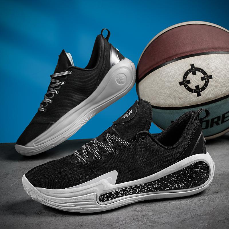 Profesionální tréninková mládežnická basketbalová obuv Pánská venkovní protiskluzová obuv odolná proti opotřebení Pár Módní ležérní obuv 36-45