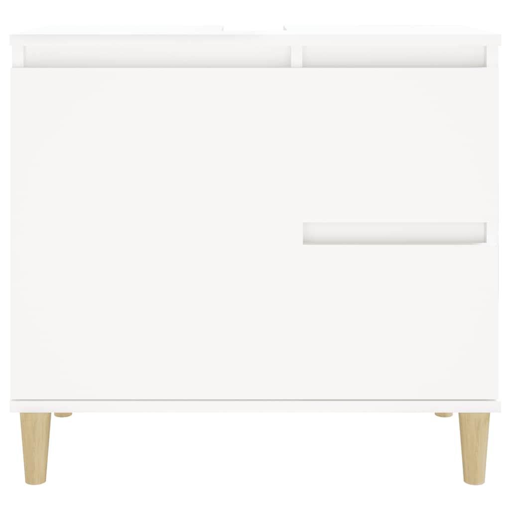 Vidaxl Bathroom Cabinet, White, 65X33X60 Cm, Wood-Based Material