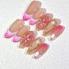 3D Dopamine Floral Carved Press-On Nails Handmade Acrylic Nail Tips Women Men Teens Short Medium Long Styles