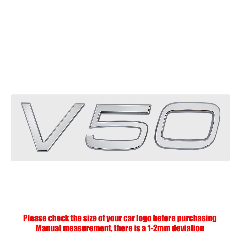 3D ABS Samolepka s emblémem zadních písmen pro auto Volvo V50 V60 V90 Dekorativní doplňky pro auto
