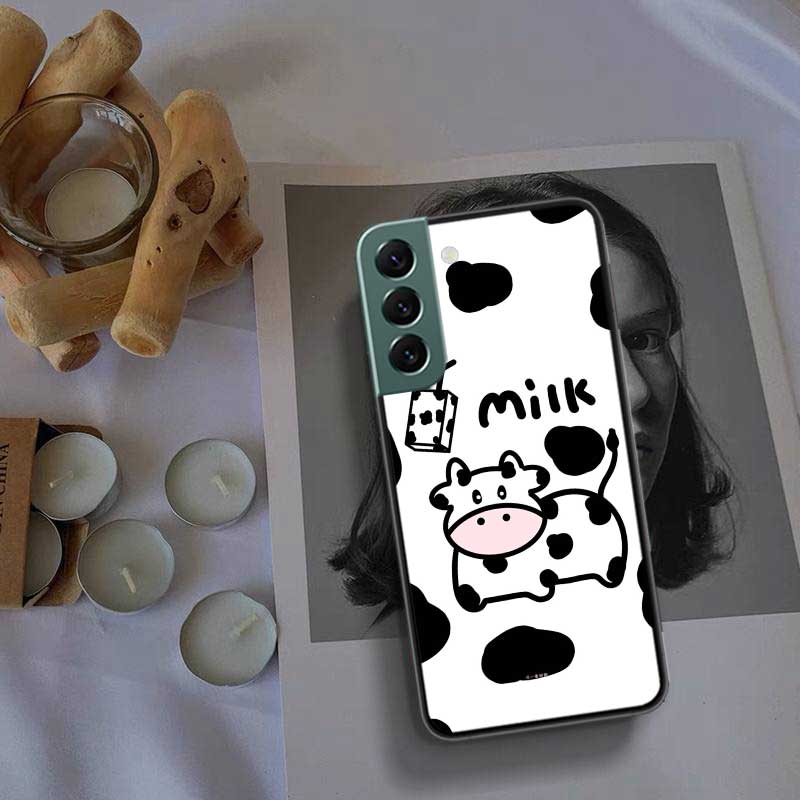 New Cute Cow Print Phone Case For Galaxy A55 A35 A25 A15 A03S A04S A05S Samsung A20E A30 A40 A50 A70 A71 A51 A41 A31 A10S A21S C