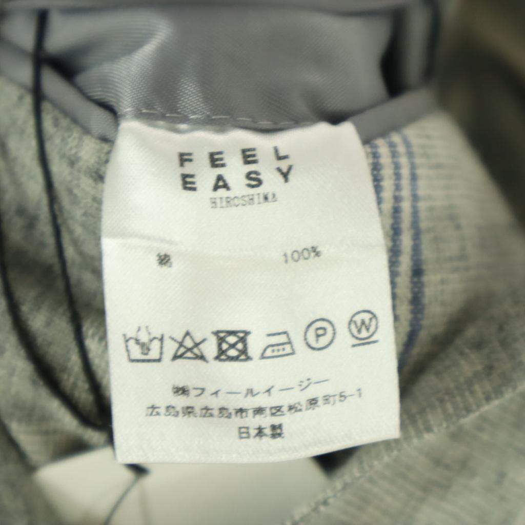 unused FEEL EASY made in Japan Check Pattern Long sleeve tailored jacket Men's Used