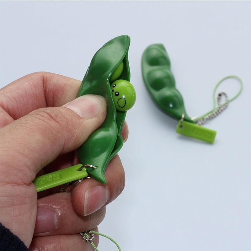 Fun Beans Squishy Toys Pendants Anti Stress Ball Squeeze Funny Gadgets