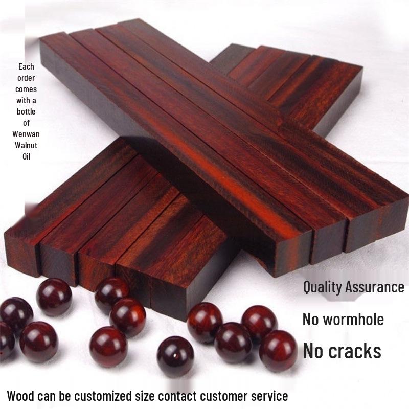 Red Sandalwood Offcuts: High-Density, Super Hard Materials for Hairpins, Suona Rods, Prayer Beads, and Erhu.