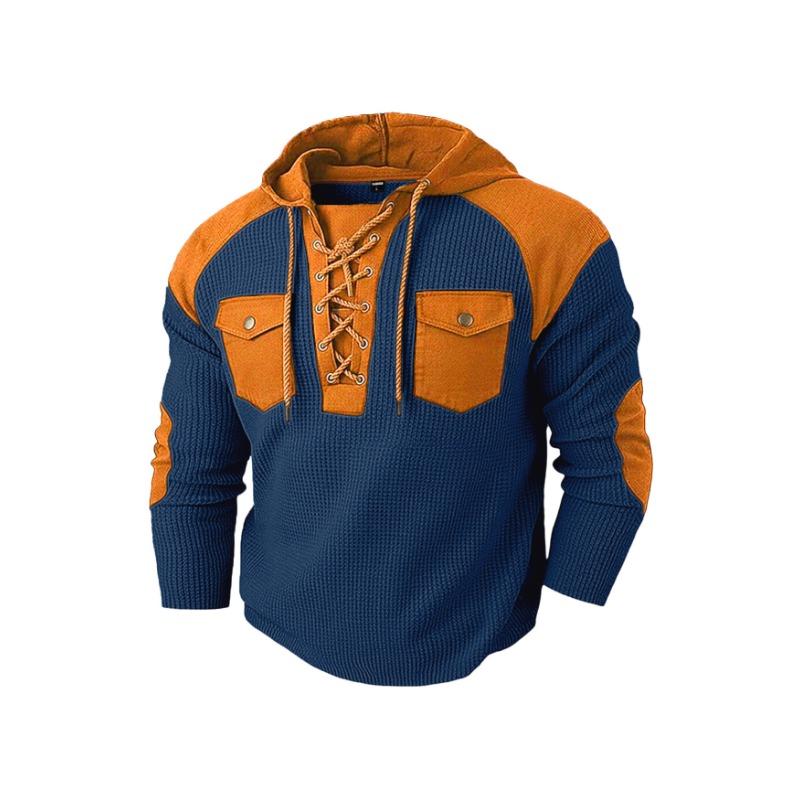 Men S Casual Hooded Pullover Long Sleeve Sweatshirt Autumn Winter