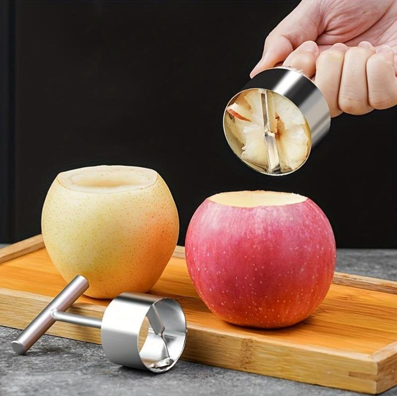Easy-Grip Stainless Steel Core Remover-Apple & Pear Pitting Tool-Home & Restaurant Use