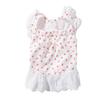 Exquisite Lace Cat Skirt Soft Dog Princess Dress Simple Bow Print Dog Dress  Pet Clothes