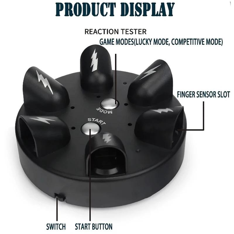 Non-Toxic 1Pc Electric Shock Finger Game Machine Electric Shocking Roulette Cogs Test Punishment Props Polygraph Tricky Kid Toy