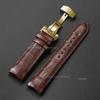 Calfskin Leather Watch Band for Tissot T035 627/407/617 Strap Butterfly Buckle Bracelet Curved End Business Belt 22mm 23mm 24mm