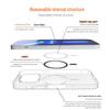 Compatible with Apple iPhone 16 Pro Max: Transparent Magnetic Frosted Protective Case