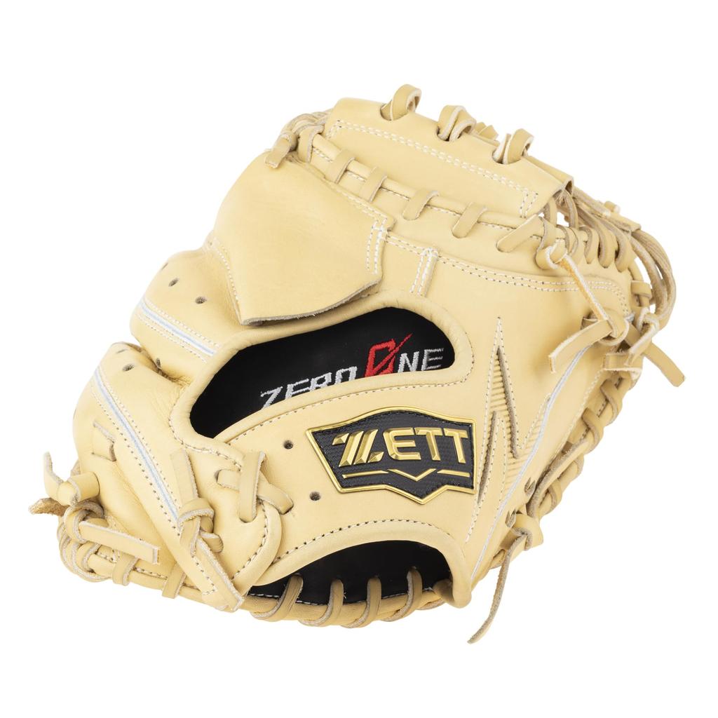 ZETT Youth Softball Zero One Pastel BJC712612 Catcher's Mitt, Stage, Right-Handed Throw, Brown,