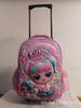16-Inch Round Rod Schoolbag, Student Tie Rod Schoolbag, Boys And Girls, Children'S Dual-Purpose Backpack, Backpack 3-6 Level Burden Reduction