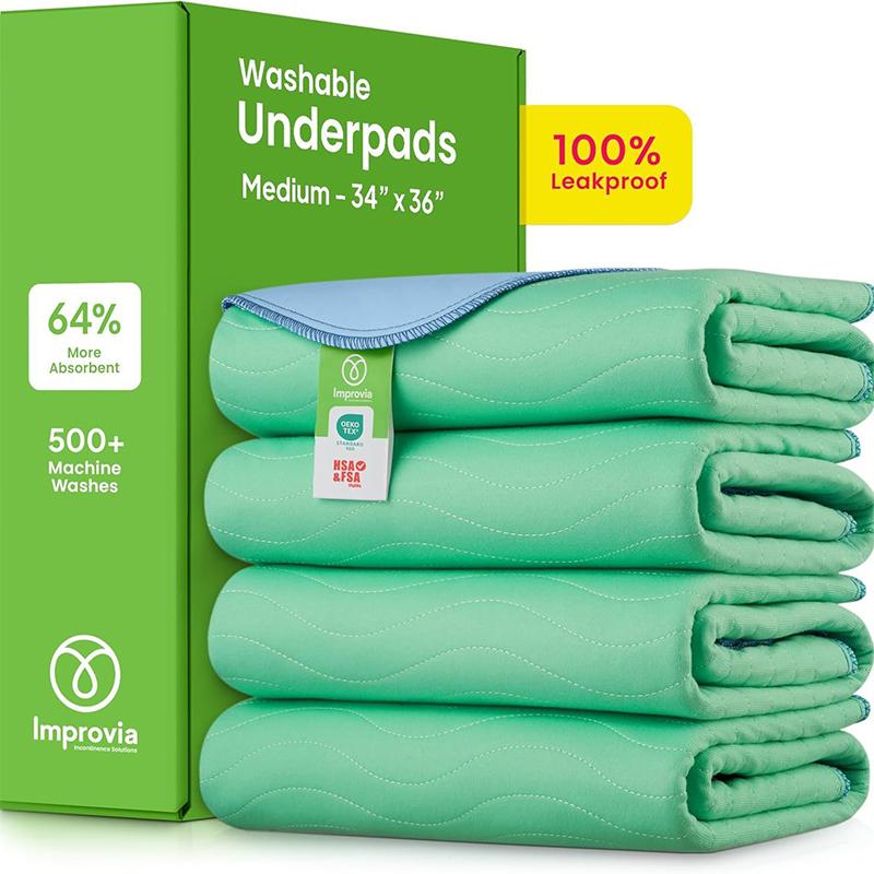 Extra Heavy Absorbency Washable Under Pads Quick Drying Nursing Pads Incontinence Bed Pads Reusable Washable Pee Pads For Pet