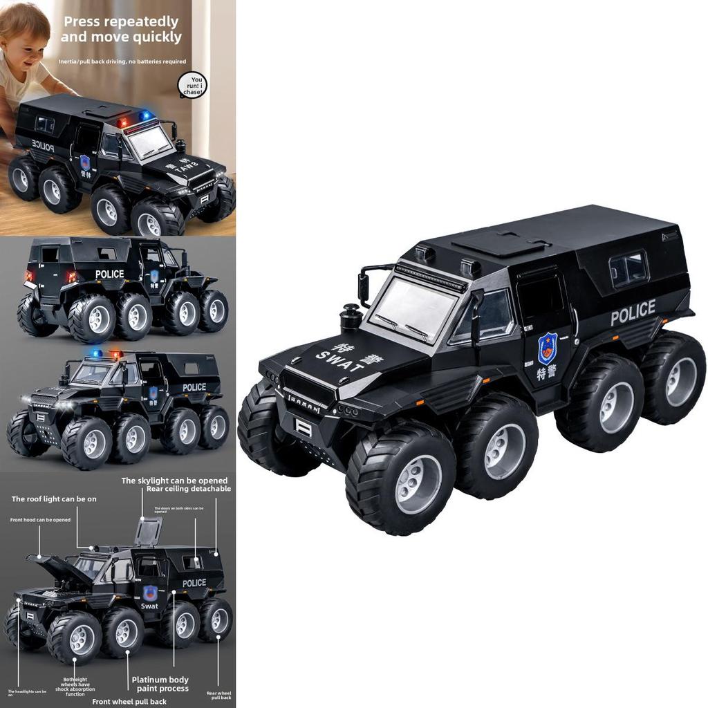 Police Car Model 132 Scale With Flashing Lights And Sound For Boys Play