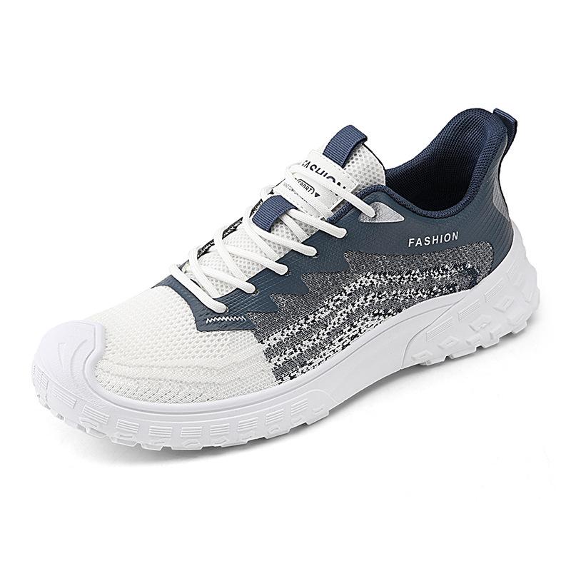 Men's Shoes 2025 Summer New Versatile Casual Sports Non-slip Heightening Youth Lightweight Breathable Fly-woven Mesh Shoes