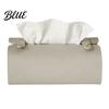 Household Tissue Box Faux Leather Box Minimalist Napkin Holder for Living Bedroom Container Room Desk Decorative Dispenser Cover Facial Tissues