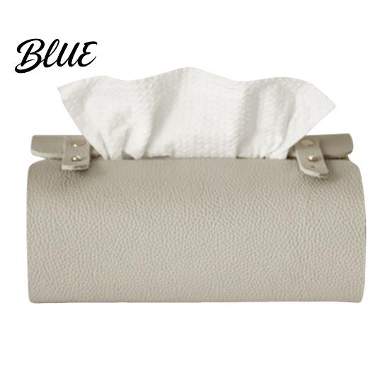Household Tissue Box Faux Leather Box Minimalist Napkin Holder for Living Bedroom Container Room Desk Decorative Dispenser Cover Facial Tissues