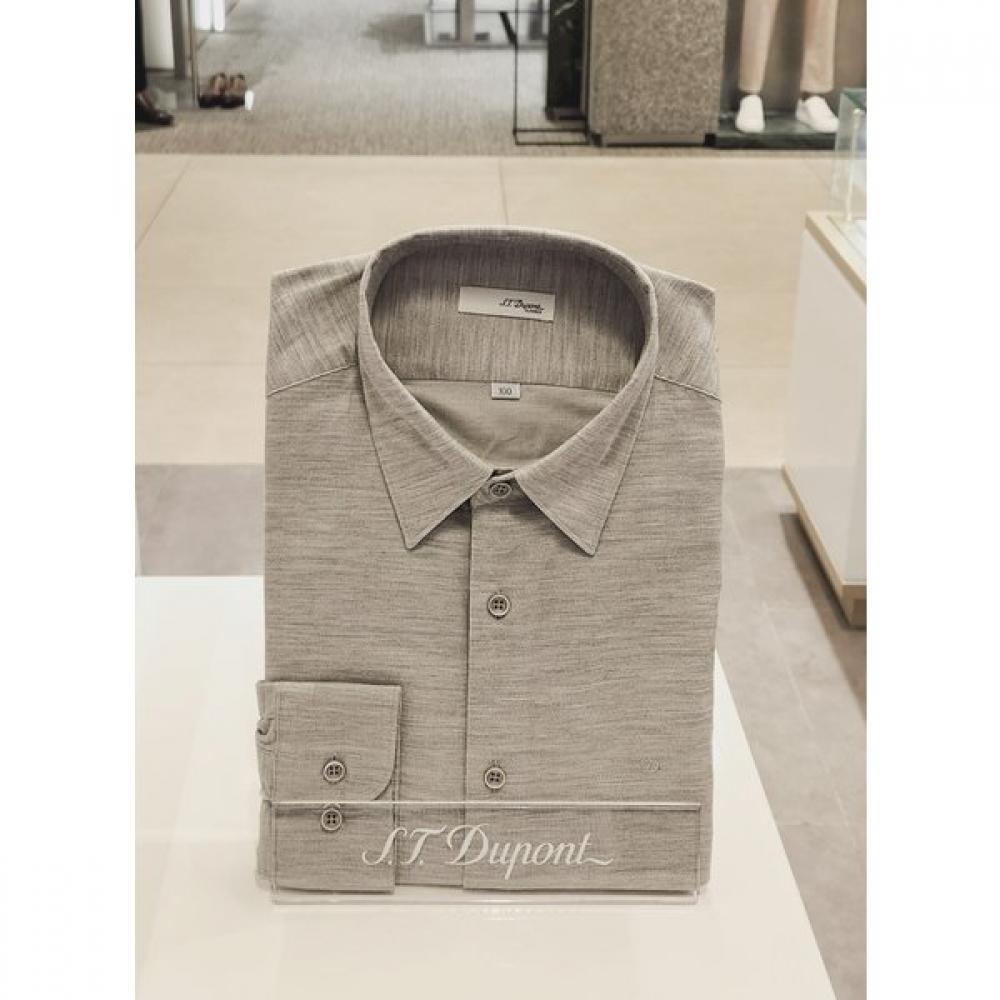 S.t. Dupont Corduroy Slim Fit Long Sleeve Shirt Se4fm21ls350sgy 95