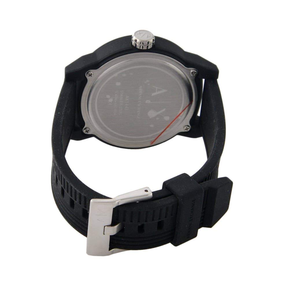 Watch ATLC Black Silicone Rubber AX1443 Watch [Armani Exchange] Men's [Item]