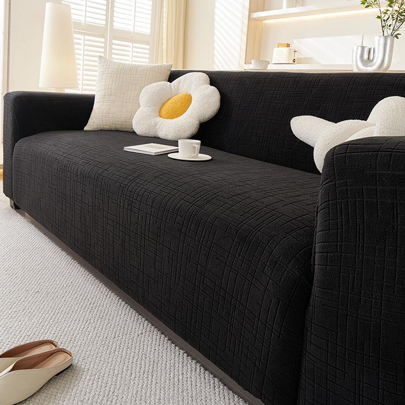 New High End Polar Fleece Sofa Cover Fixed Anti Slip Elastic Sofa Cover All Inclusive Universal Set