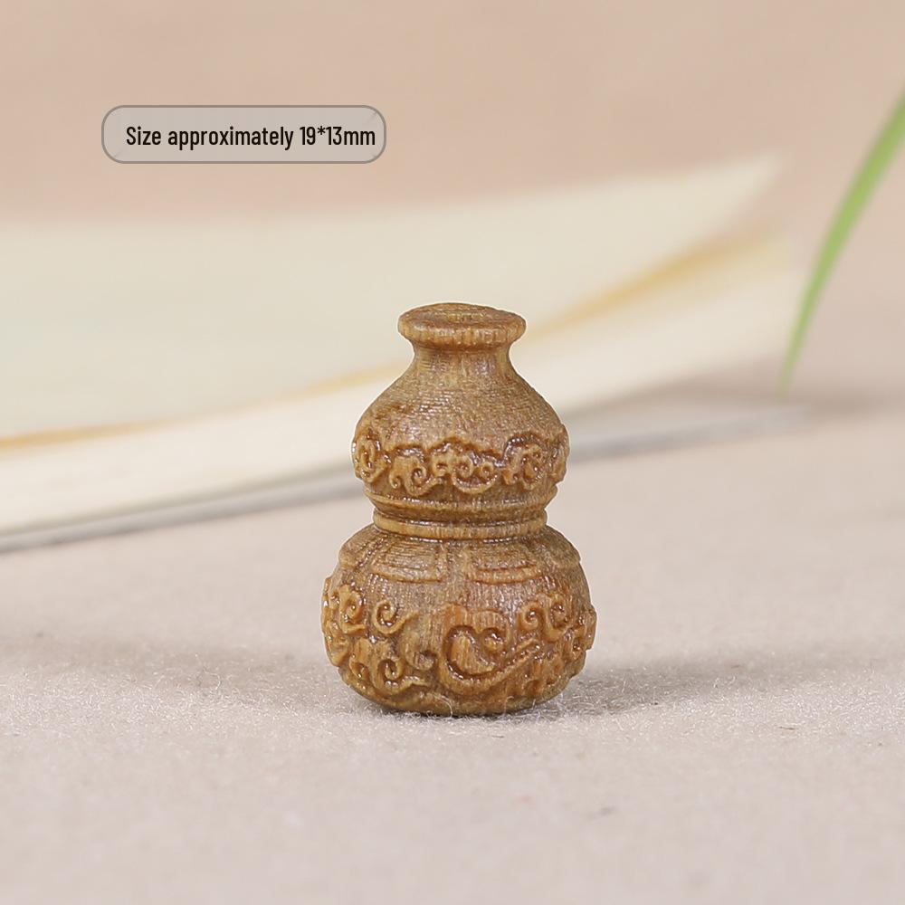 

Бусины из палисандра и сандала в форме тыквы с благоприятным облаком для изготовления своими руками цепочки для телефона, брелка или подвески для сумки.