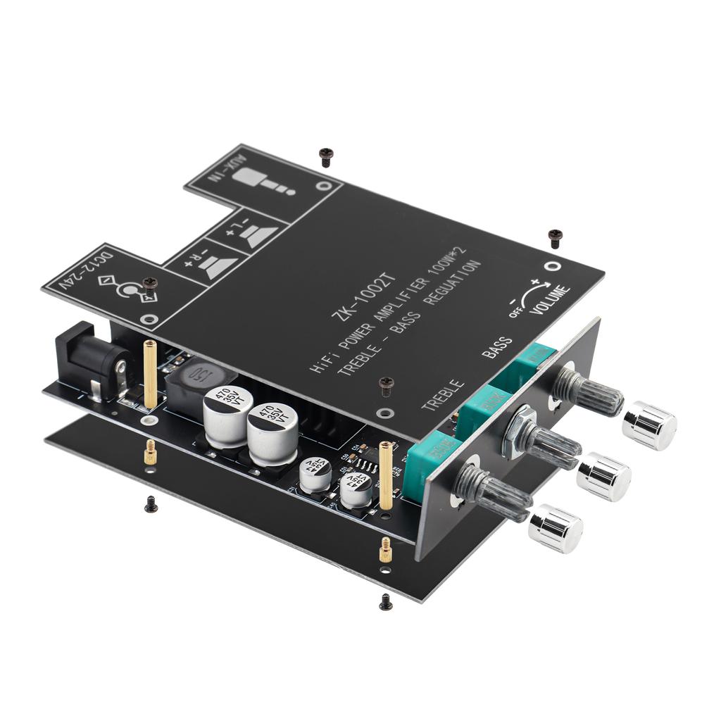 Bluetooths Amplifier Board 100Wx2 TPA3116D2 Car Audio Home Theater DIY Speakers Stereo Receiver 12V-24V Power Module